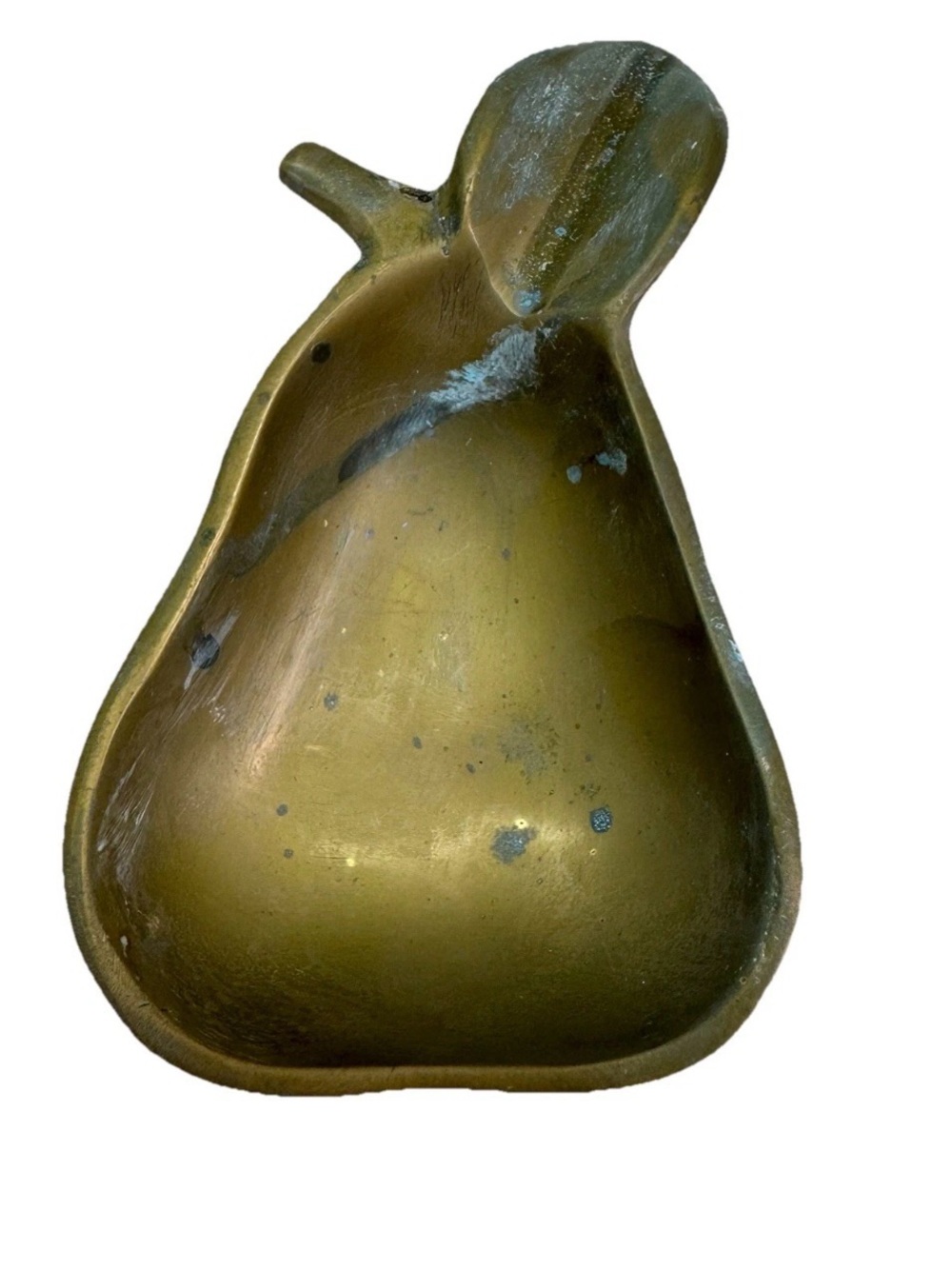 Vintage Solid Brass Pear Decorative Dish